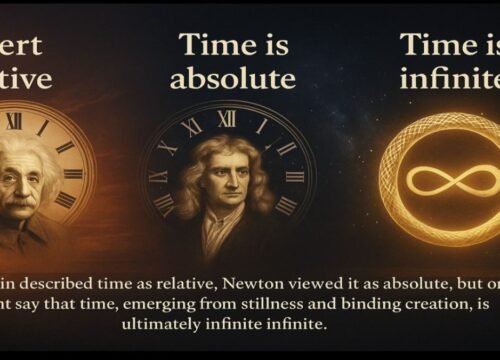 The Three Faces of Time: Newton, Einstein, and the Infinite Mind