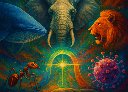 The Elephant, the Ant, and the Virus — Universal Recalibration of Power