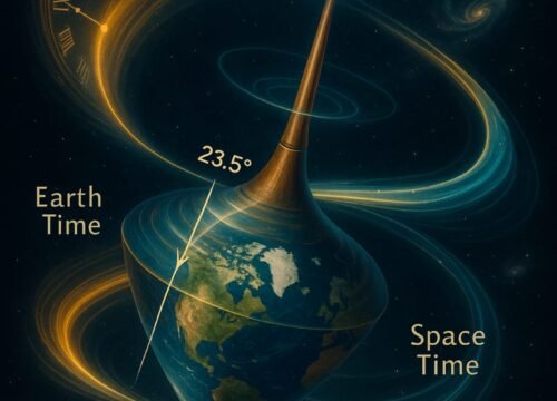 The 23.5° Protocol — The Infinite Axis Between Earth Time and Space-Time