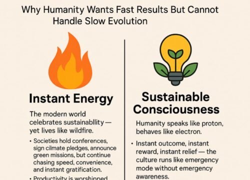INSTANT ENERGY vs SUSTAINABLE CONSCIOUSNESS